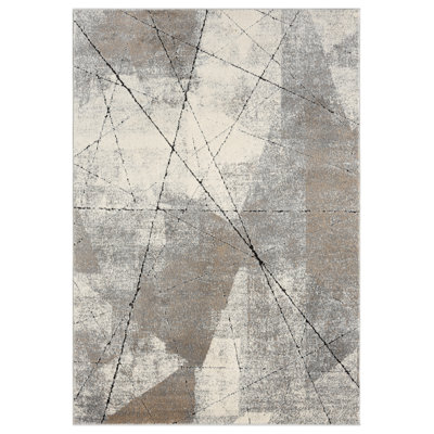 Arneson Collection Geometric Abstract Neutral Area Rug