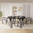 Double Pedestal Dining Set with Chairs-1417079167-1417079164