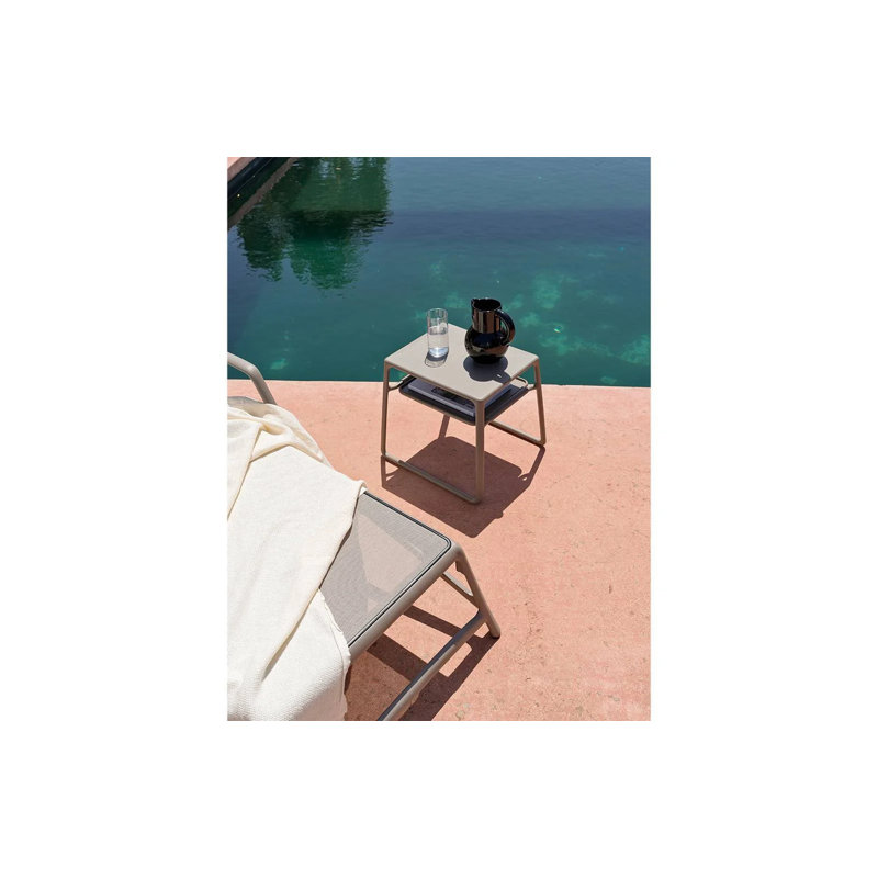 Atlantico Outdoor Chaise Lounge, Tortora/Tortora