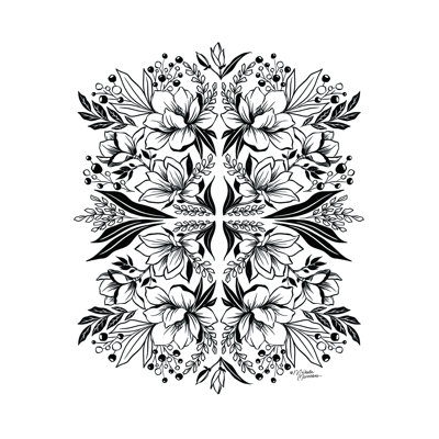 Magnolia Medley - impression sur toile tendue