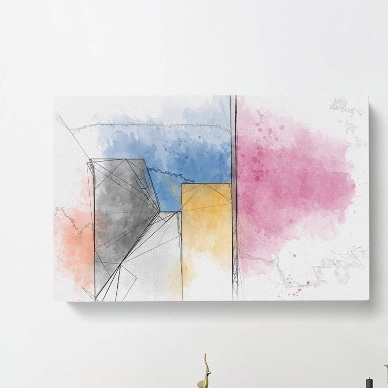 Architecture Sketch Vol.1 in Abstract - Wrapped Canvas, 50cm H x 76cm W x 3cm D