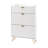 White 3 Flip Drawers Shoe Storage Cabinet