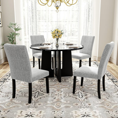 5-Piece Round Dining Table set by Ivy Bronx