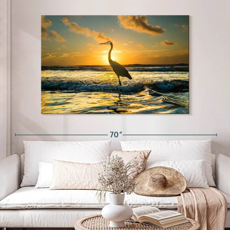 Brampt Sunset Bird, 34" H x 51" W