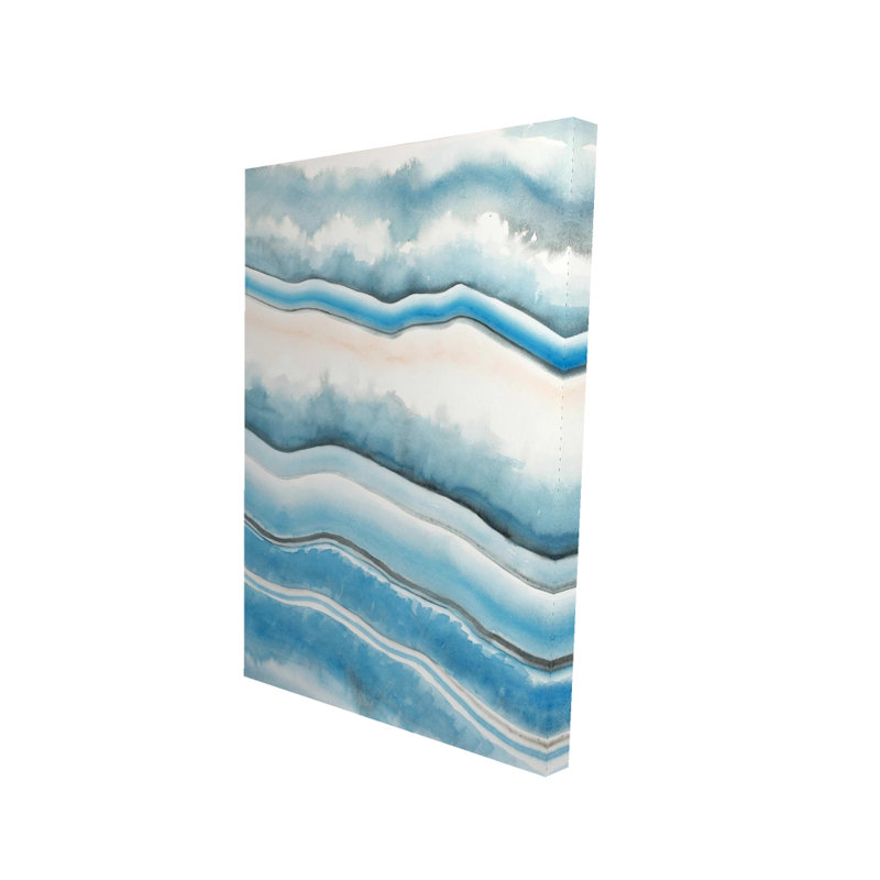 Textured Geode - Abstract Illustrative Canvas for Home Decor