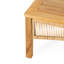 Ensemble de meubles de patio 4 pièces en bois d'acacia