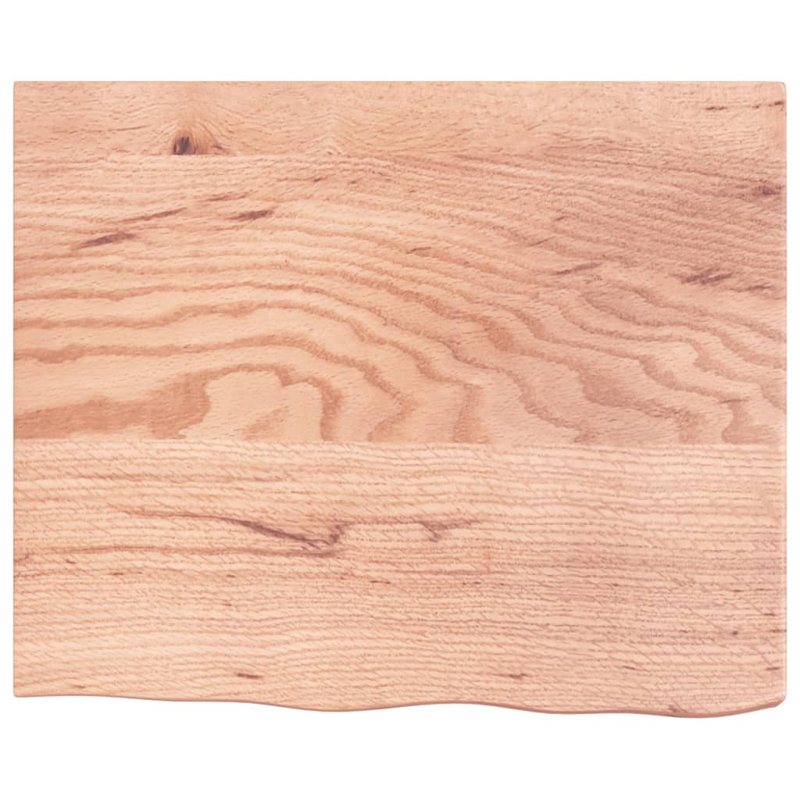 Crebilly 60cm Solid Wood Single Bathroom Vanity Top, Light Brown