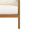 Fauteuil club en bois d'acacia