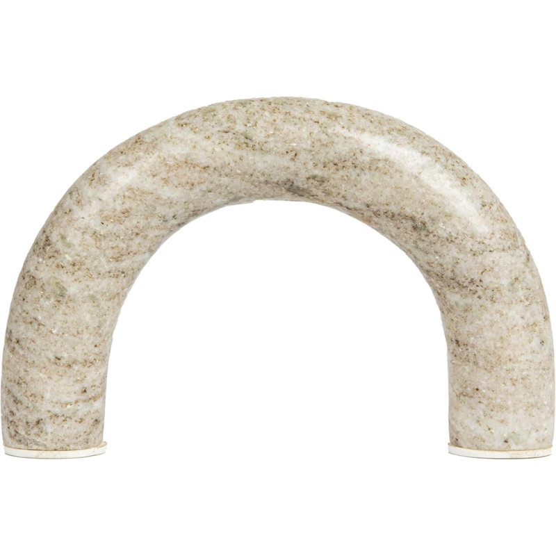 Marble Arch Tabletop Shelf, Beige Accent Decor