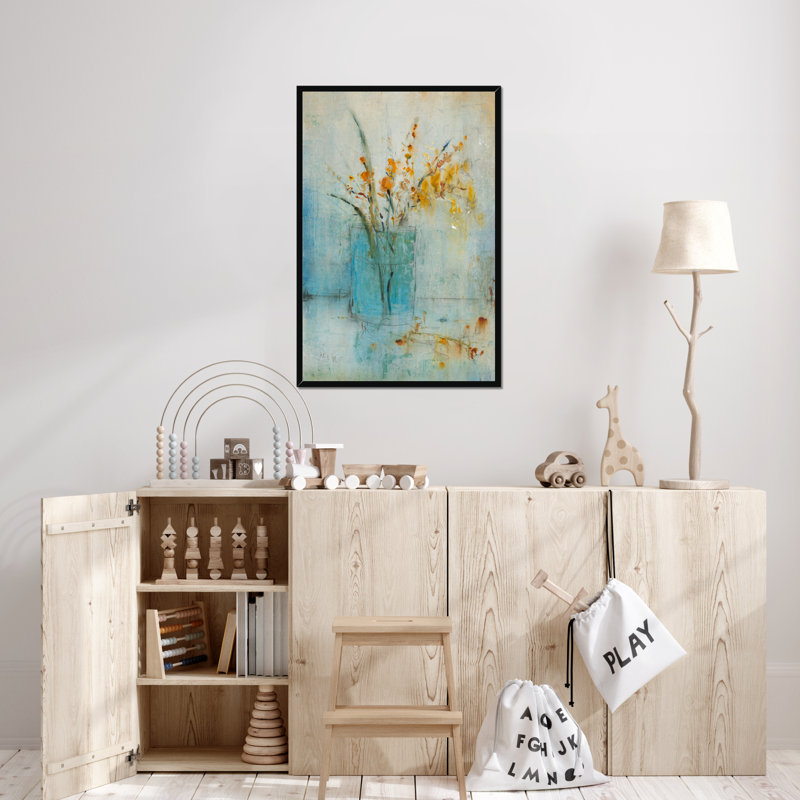 Blue Container II by Timothy O' Toole - Painting, 50cm H x 34cm W, Black Framed Paper Print