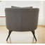 Fauteuil moderne en velours avec coussin-130138696