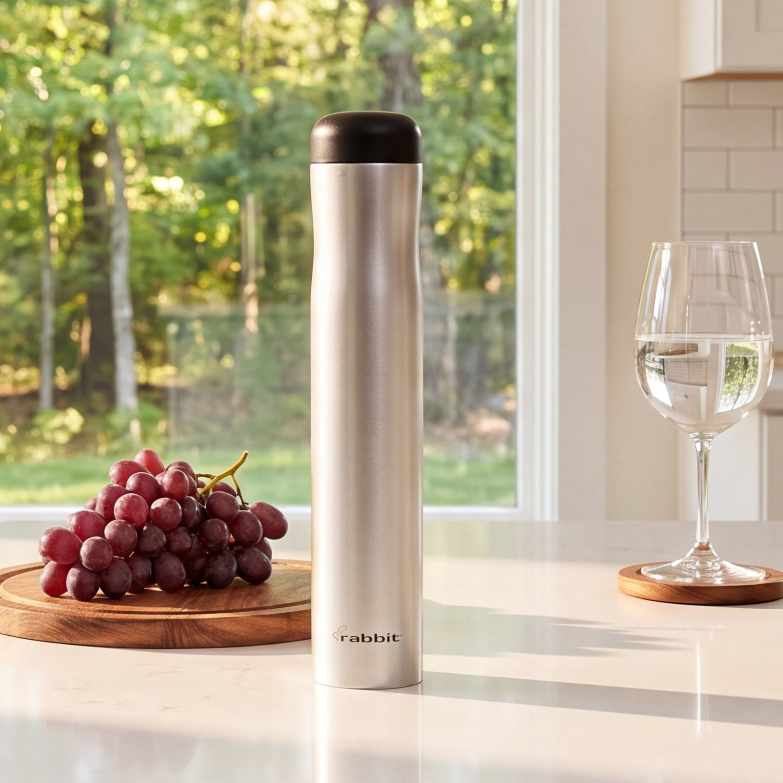 Automatic Electric Wine Opener, Silver
