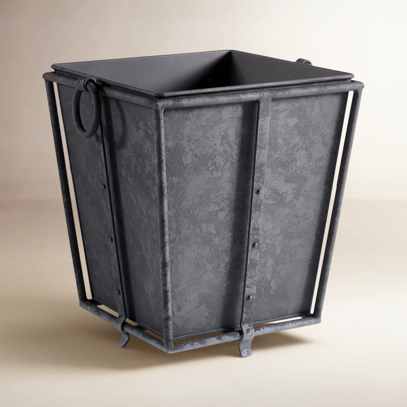 Callahan Handmade Planter, 20" H x 19.5" W x 17" D, Antique Gray