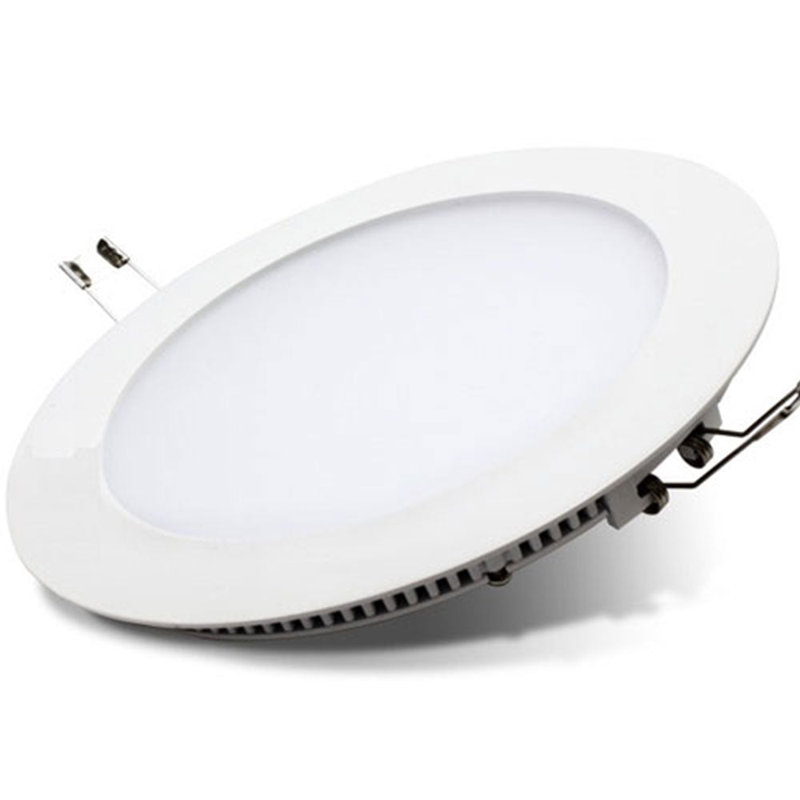 Pack of 4, 24W Recessed Round LED Mini Panel 280mm diameter 6000K