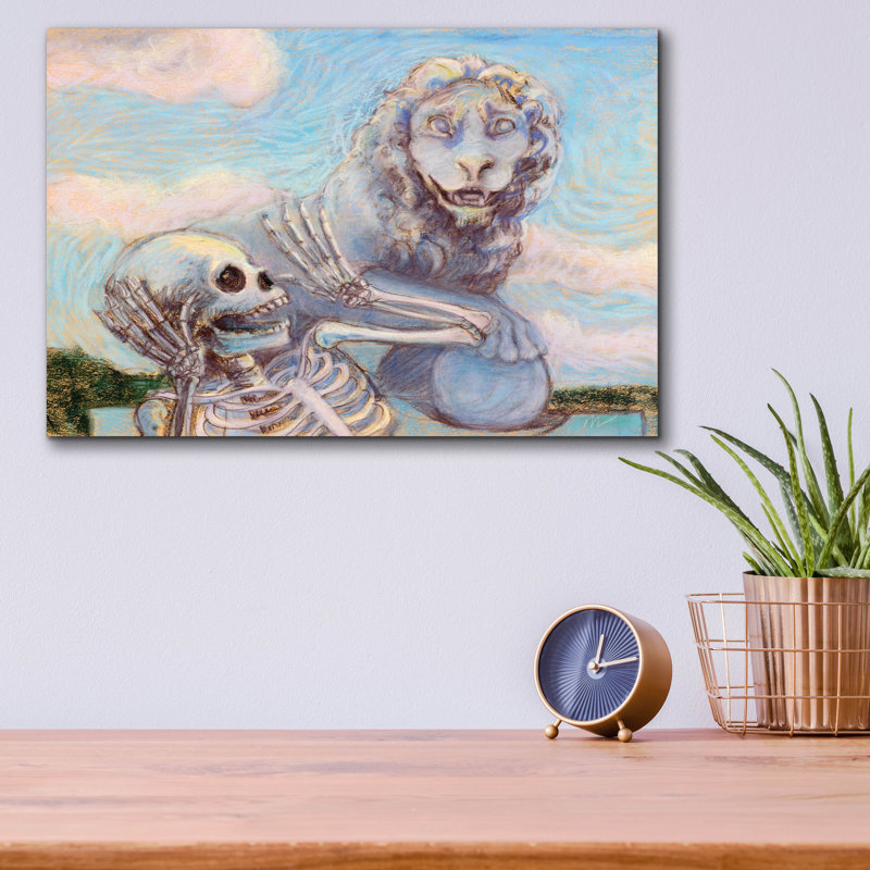 "Ahh Scary" par Marie Marfia Fine Art, H 12 po x l 16 po x P 0,13 po