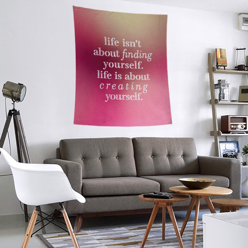 Tapisserie en polyester à créer vous-même quote, H 60 po x l 51 po, Lueur rose