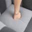 Fauteuil à billes en tissu bicolore rayé de grande taille-127829041-129347272