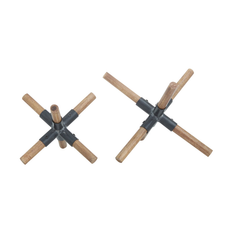 Ensemble de sculpture en bois 2 pièces