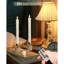 6 Pack Plastic Taper Flameless Candles with Remote, Timer, Battery Operated CandleSticks with Flickering Bright Light, 9.6 Inches for Home Decoration