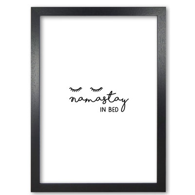 Namastay In Bed Bedroom Art - Print