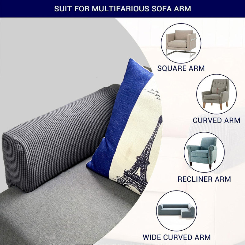Box Cushion Slipcover, Gray