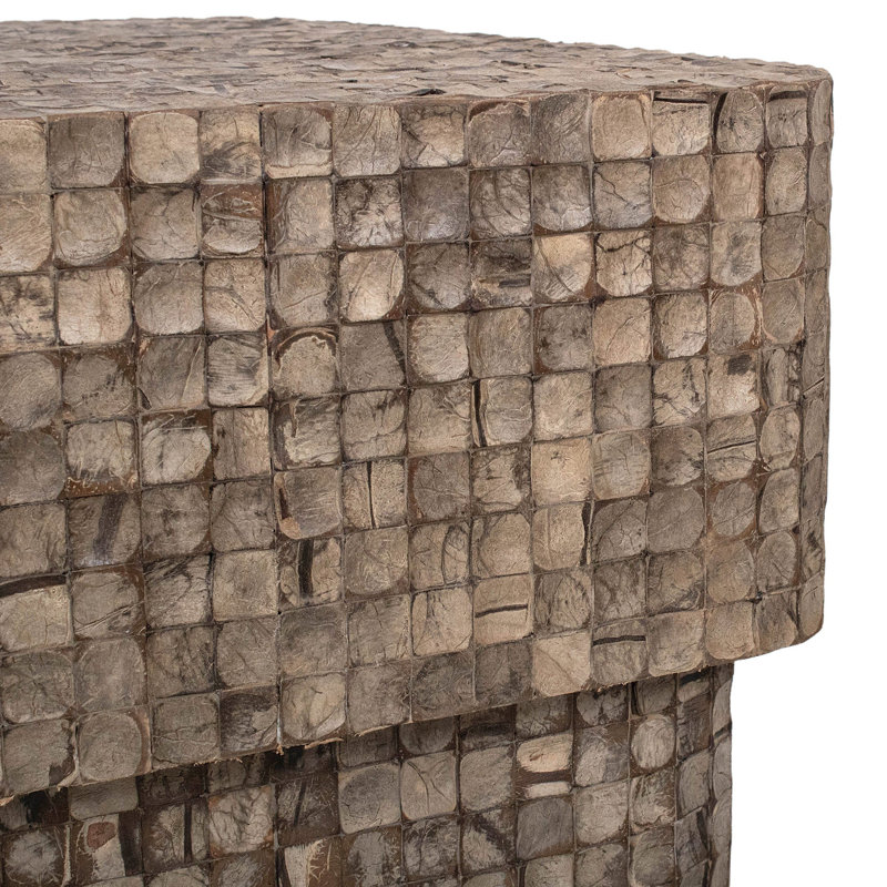 Klenk Square Coconut Shell Coffee Table