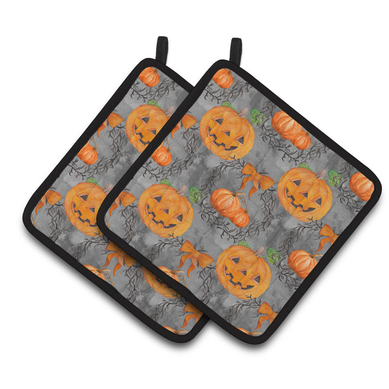 Caroline's Treasures Halloween Polyester Potholder Set