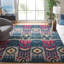 Tapis ikat en laine touffeté à la main Kline-1583086775