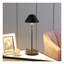 Lampe de table 17,5 "moderne noir mat avec compatibilité G-9 - Lampe de bureau écoénergétique pour le salon de la chambre à coucher