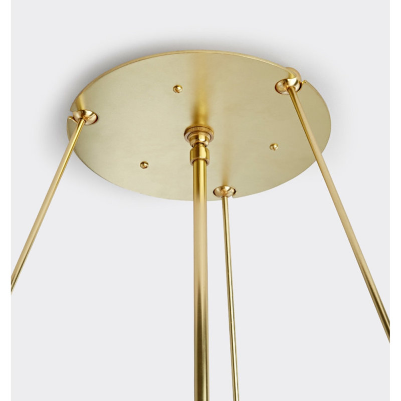 Lustre cylindrique clair avec accents en verre Willamette, 63" Length x 13" Height, Turquoise / vert, Bronze