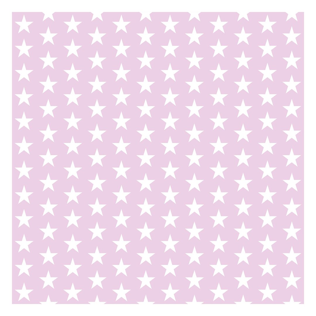 Strukturierte Fototapete White Stars on Pink Background 1,92 m x 192 cm