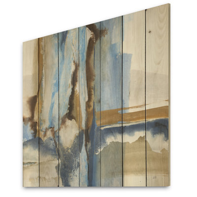 RIVer Run II - Peinture sur bois sans cadre