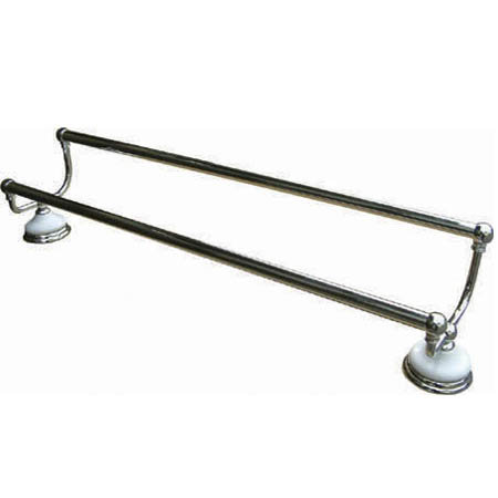 Double barre à serviettes murale 24" hot springs Victorian, Nickel brossé