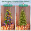 Arbre de Noël artificiel pré-éclairé avec lumières DEL multicolores-1843028631
