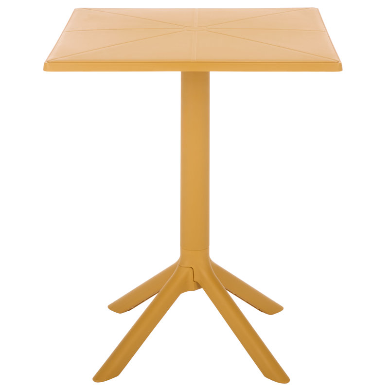 Azalaya Square Bistro Table, Yellow