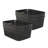  10 Qt Decorative Storage Basket, Medium Home Organizer, Black-1898346779-1912595701