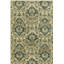 Katlyn Wool Damask Area Rug in Olive Green/Blue/Beige-1076238946