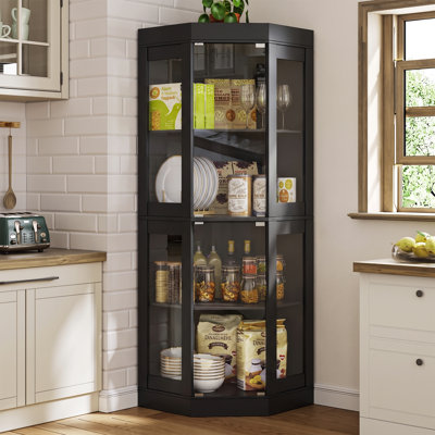 70.1'' Tall Corner pantry cabinet, Slim Space-Saving storage cabinet for Kitchen, Dining Room,Dressing room