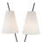 Milan Steel Flush Mounted Sconce-22514988