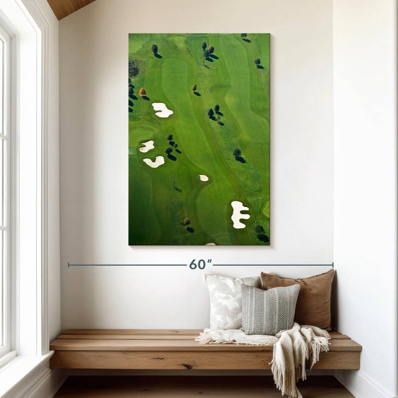 Sireci Golf Course From Above, 48" H x 32" W