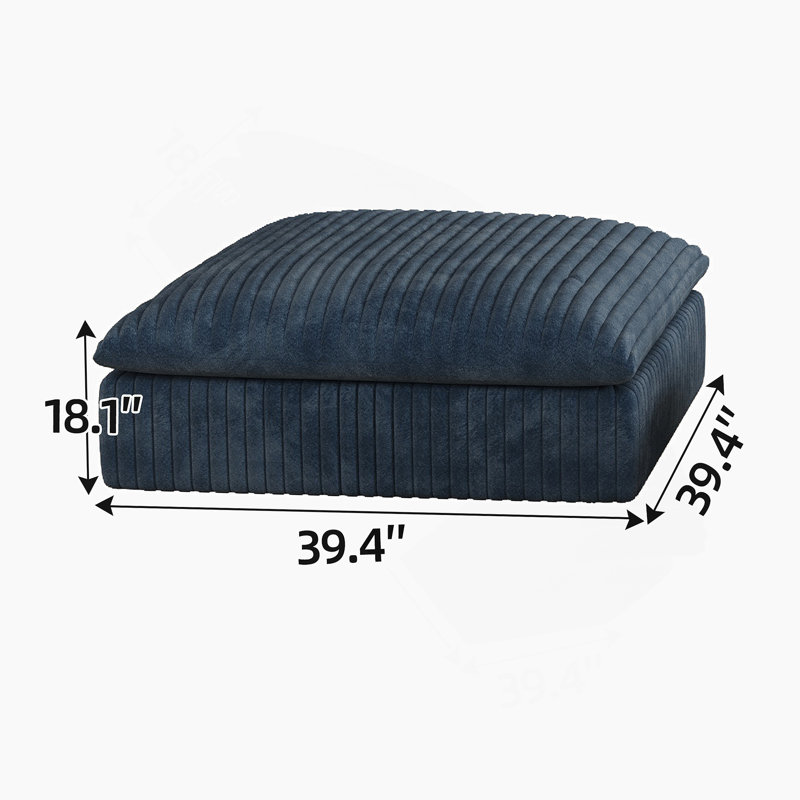 1 siège du milieu + 1 repose-pieds-BLEU, Bleu