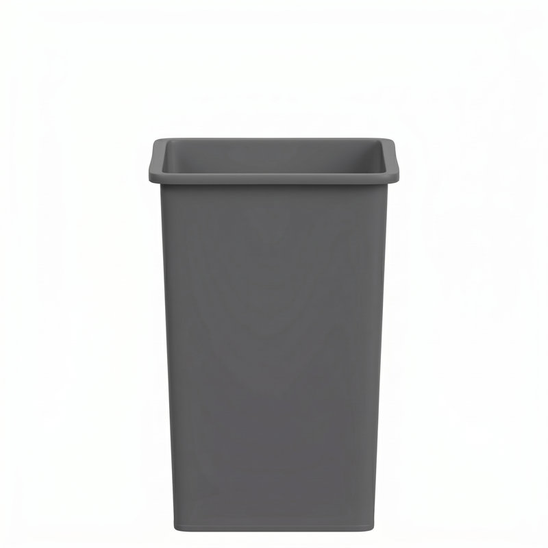 Poubelle en plastique 35 gallons, Gris