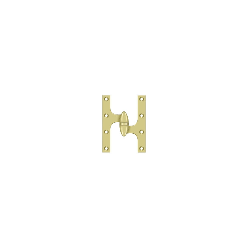 Hinge, Polished Brass, Right Hand
