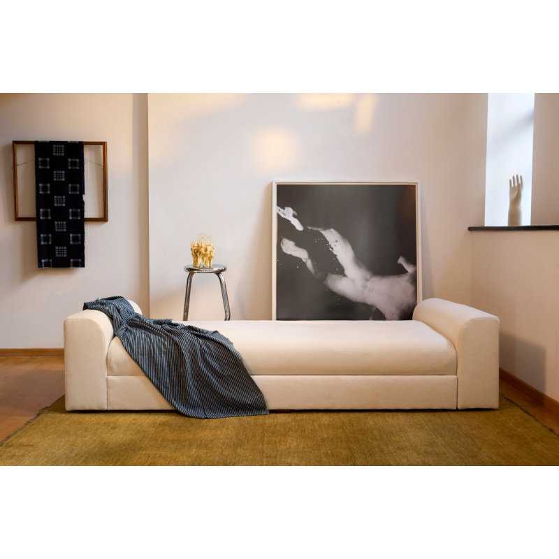 Elevate Daybed, Seafoam Recycled Velvet