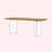Minimalist Acrylic Floating Solid Wood Rectangular Dining Table-142955888