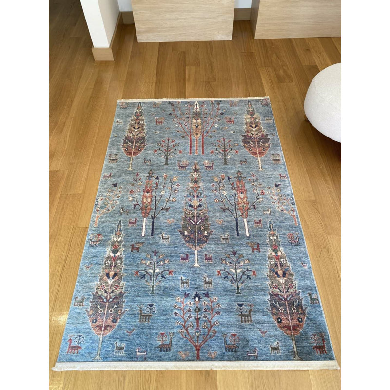 Tapis rectangulaire en coton Laneta avec envers antidérapant, Rectangle 2 pi 7 po x 4 pi 11 po