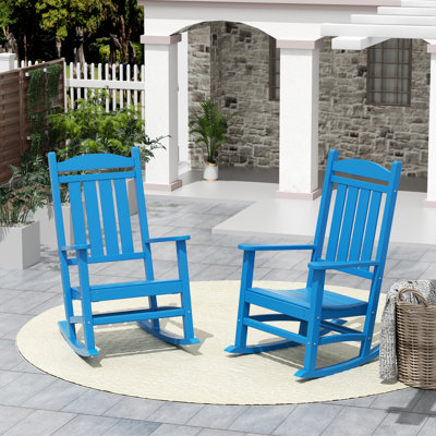 Chaise berçante d'extérieur en plastique Laguna