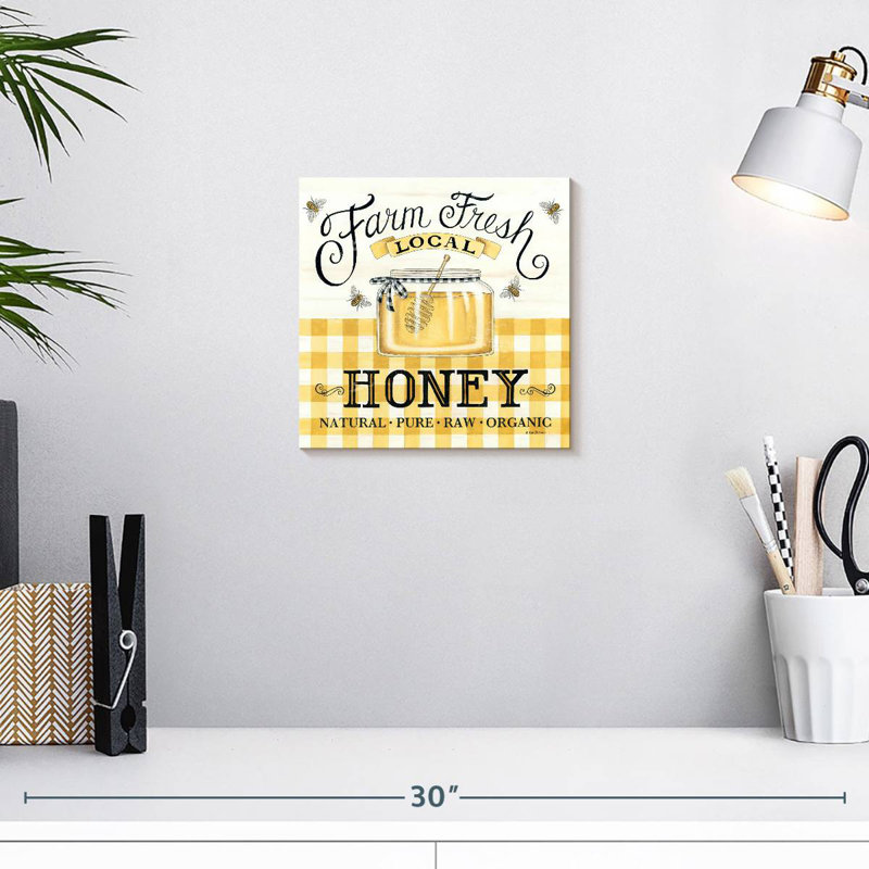 Plaque murale Khylige Farm Fresh Honey, H 10 po x l 10 po