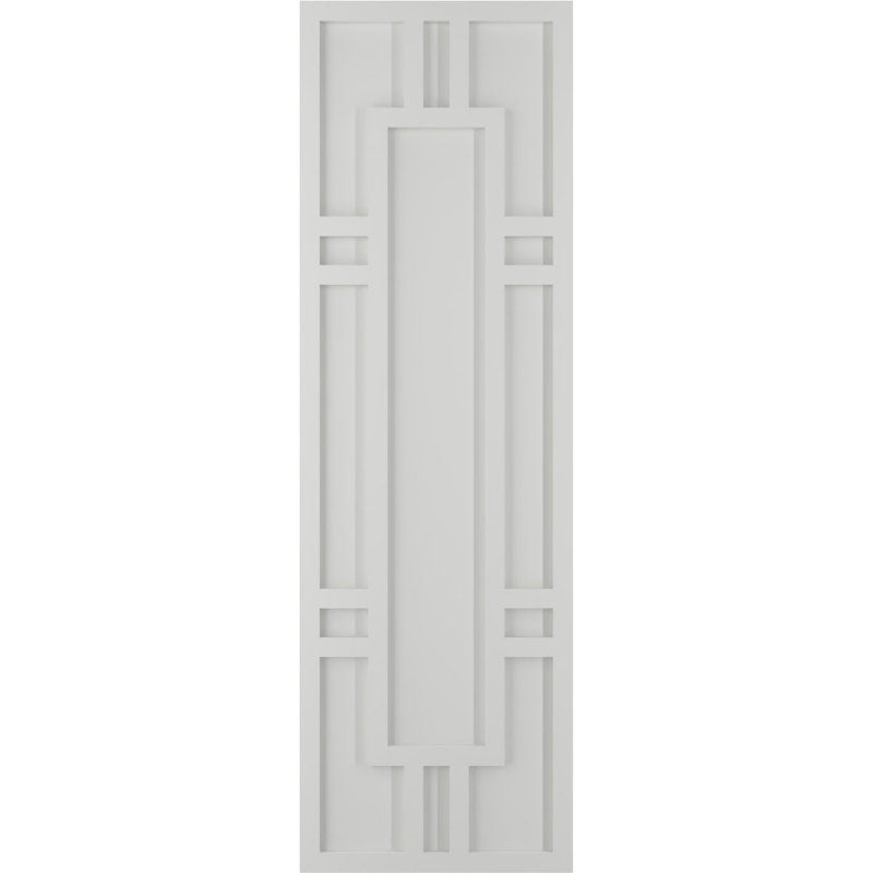 Volets en PVC True Fit Hastings, 15", Gris tempête de grêle, 77"