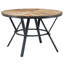 Table d'intérieur avec pieds en bouleau et en métal